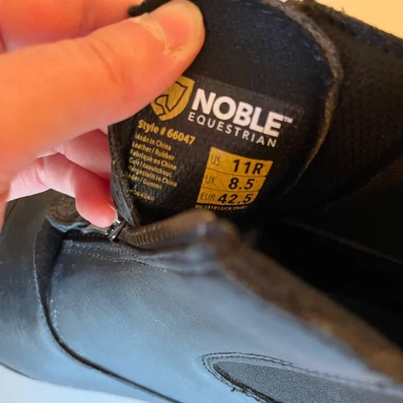 Noble Equestrian Black Riding Shoes - Picture 10 of 12